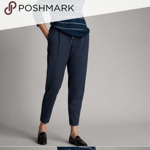 Massimo Dutti Joggers High Waisted Striped Trouser